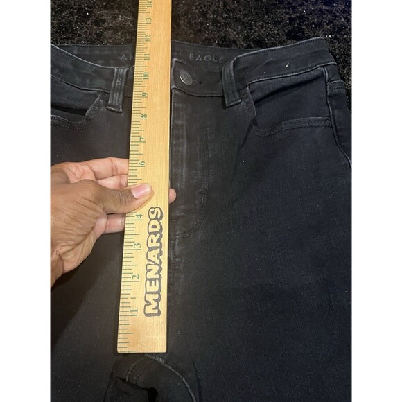 American Eagle Women's 10 Regular Next Level Hi-Rise Jegging Jeans Black M - Picture 16 of 16